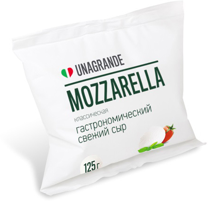 фото Сыр Unagrande Mozzarella классическая Фиор ди латте 50%, 125 г