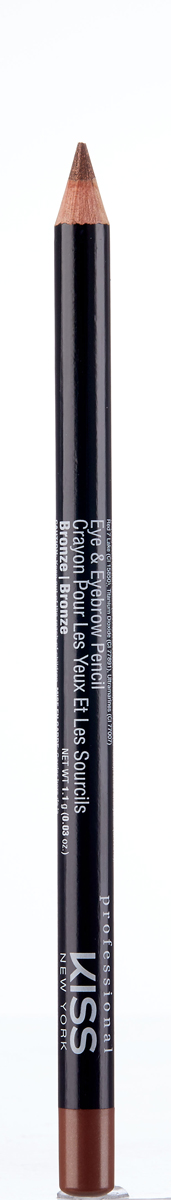 Kiss New York Professional Контурный карандаш для глаз Eye & Eyebrow Pencil, Bronze, 1,1 г
