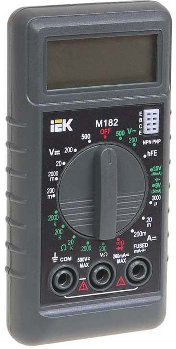 фото Мультиметр цифровой IEK Compact M182