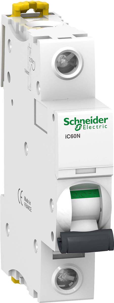 фото Автоматический выключатель Schneider Electric "Acti9", модульный, 1п С, 63А, 6кА, iC60N, A9F79163