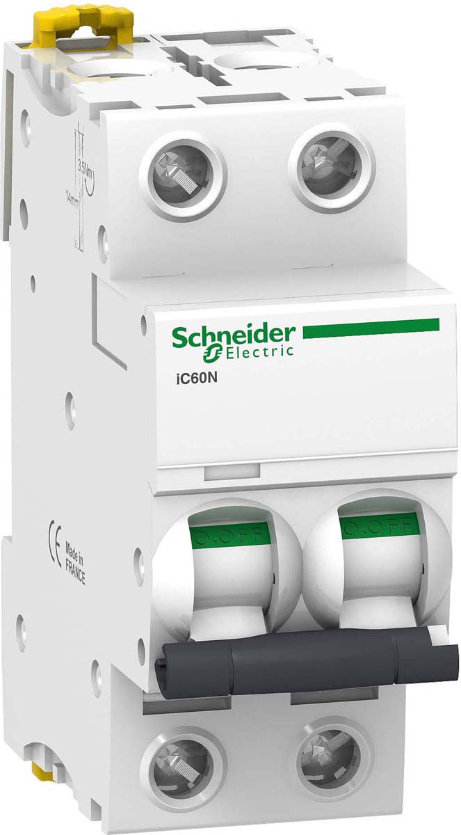 фото Автоматический выключатель Schneider Electric "Acti9", модульный, 2п С, 16А, 6кА, iC60N, , A9F79216