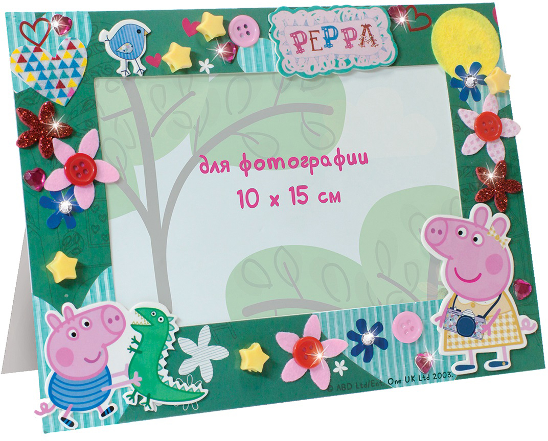 фото Peppa Pig Фоторамка-аппликация Пеппа на каникулах Peppa pig (свинка пеппа)