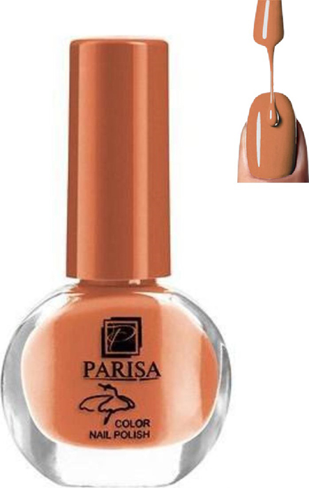Parisa Лак для ногтей, тон №76 оранжево-кирпичный, 7 мл