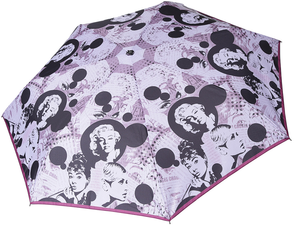 Зонт женский Fabretti, автомат, 3 сложения, цвет: розовый. P-18105-8