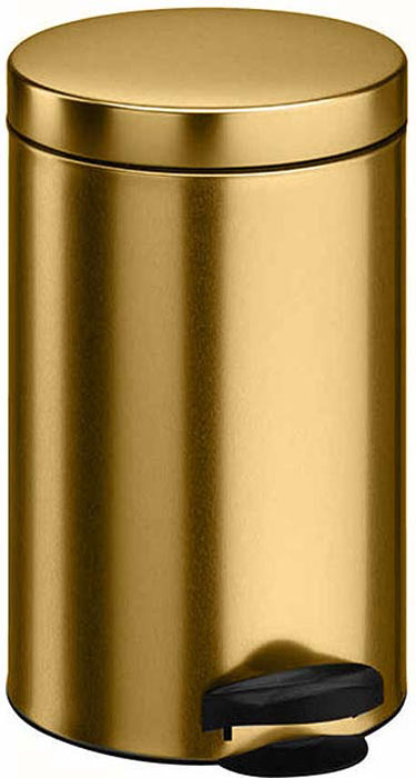 фото Ведро для мусора "Meliconi", цвет: золотой металлик, 14 л. 6902