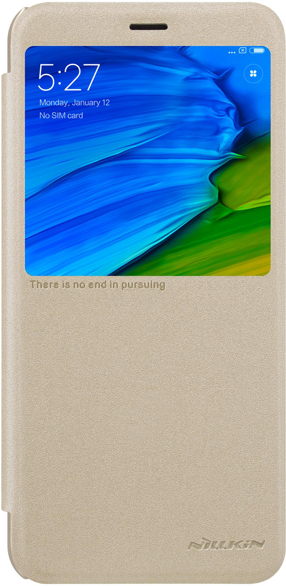 Чехол Nillkin Sparkle Leather Case для Xiaomi Redmi Note 5 Pro, Gold
