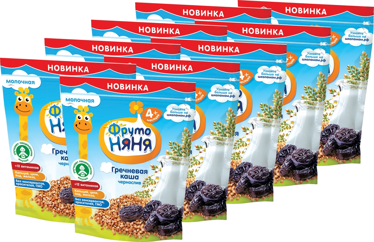 Каша heinz лакомая пшенично кукурузная персик банан вишенка