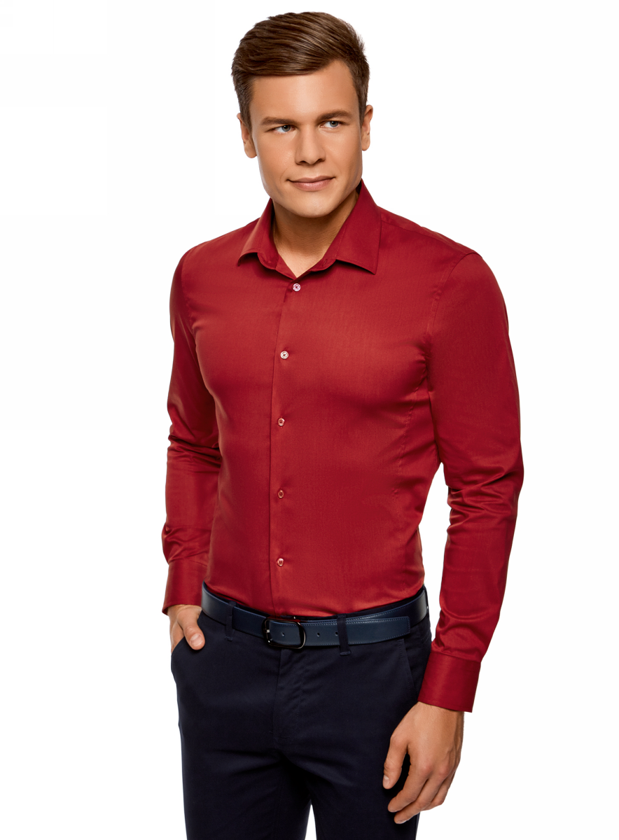 Красная сорочка мужская