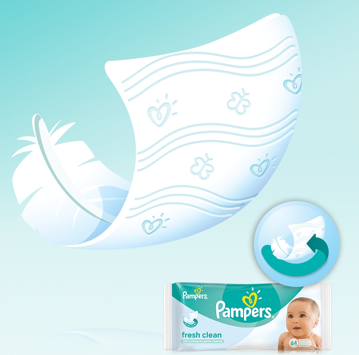 фото Pampers Детские влажные салфетки Baby Fresh Clean 128 шт