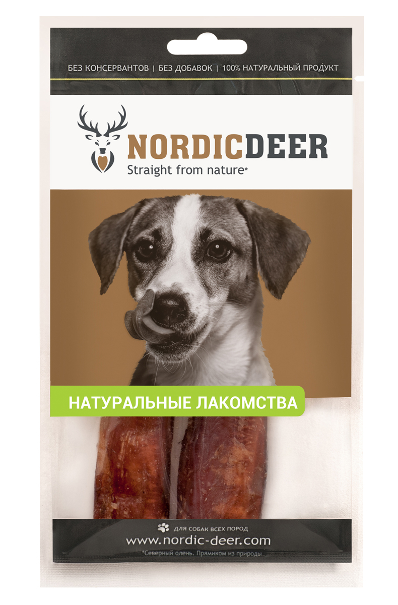 фото Лакомство для собак "Nordic Deer", Бычий корень "Монстр", 15см (2шт)