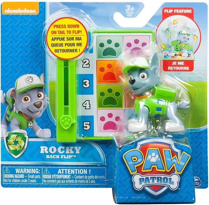 фото Paw Patrol Фигурка Rocky Back Flip