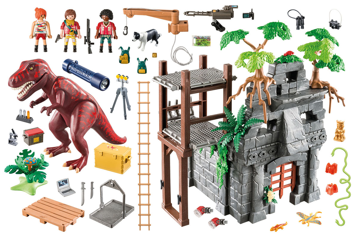 Playmobil Игровой набор Динозавры Затерянный храм с тиранозавром