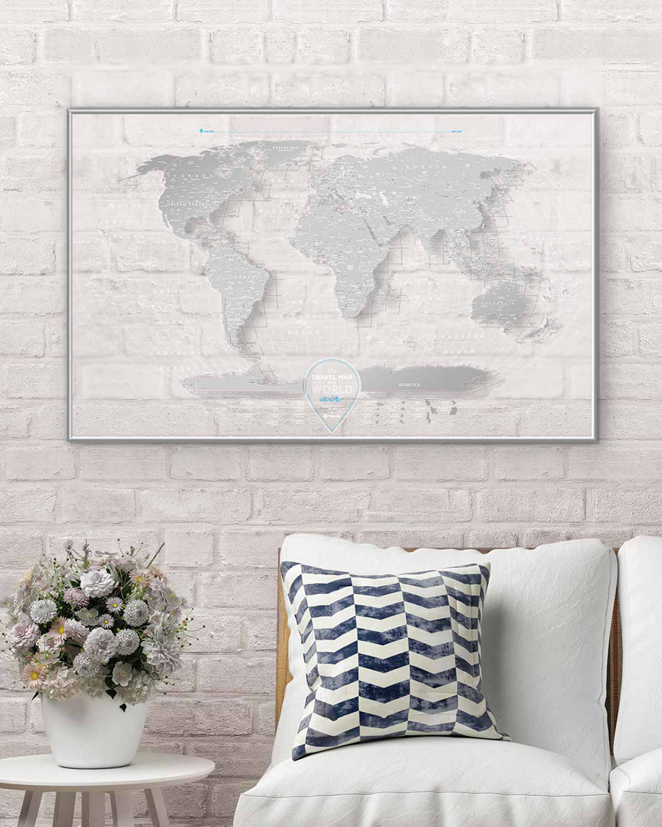 фото Cкретч карта мира 1DEA.me "Travel Map. Air", 96 х 60 см