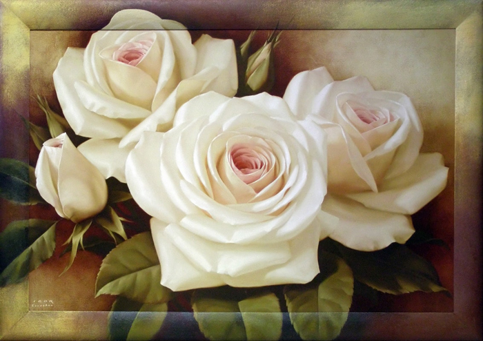 фото Картина Dekart "Нежные розы 1", 65 х 100 х 2 см