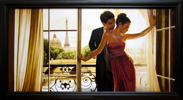 фото Картина Dekart "Влюбленная пара", со стразами, 65 х 115 х 2 см