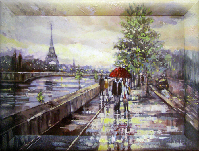 фото Картина Dekart "Прогулка по Парижу", 61,5 х 81,5 х 2 см