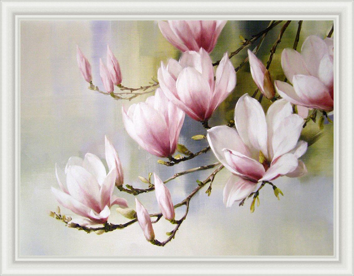 фото Картина Dekart "Ветка с цветами", 75 х 95 х 2 см