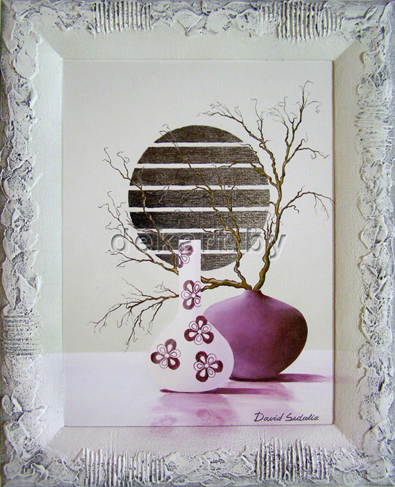 фото Картина Dekart "Фиолетовое вдохновение 1", 61,5 х 81,5 х 2 см