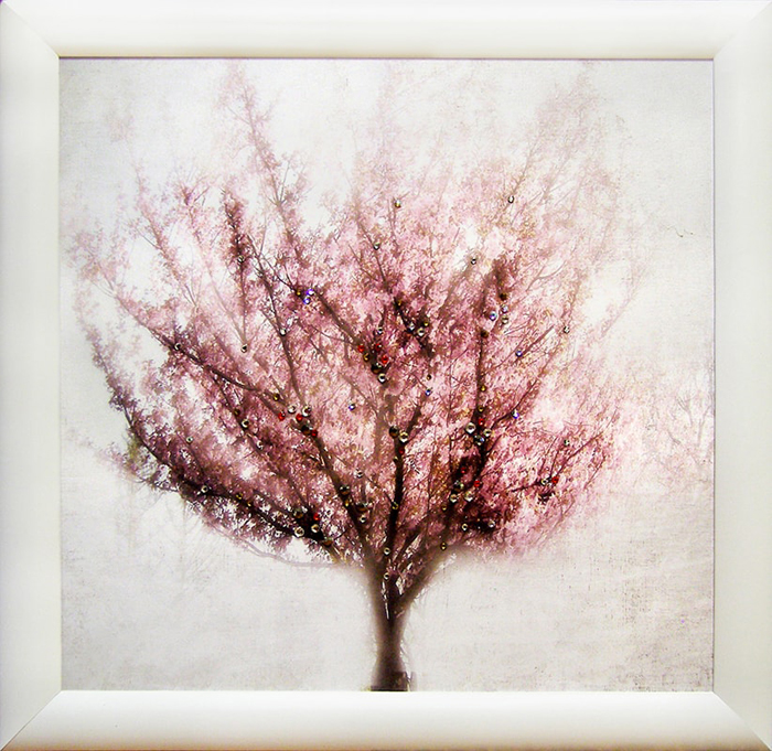 фото Картина Dekart "Дерево 1", со стразами, 44,5 х 44,5 х 2 см