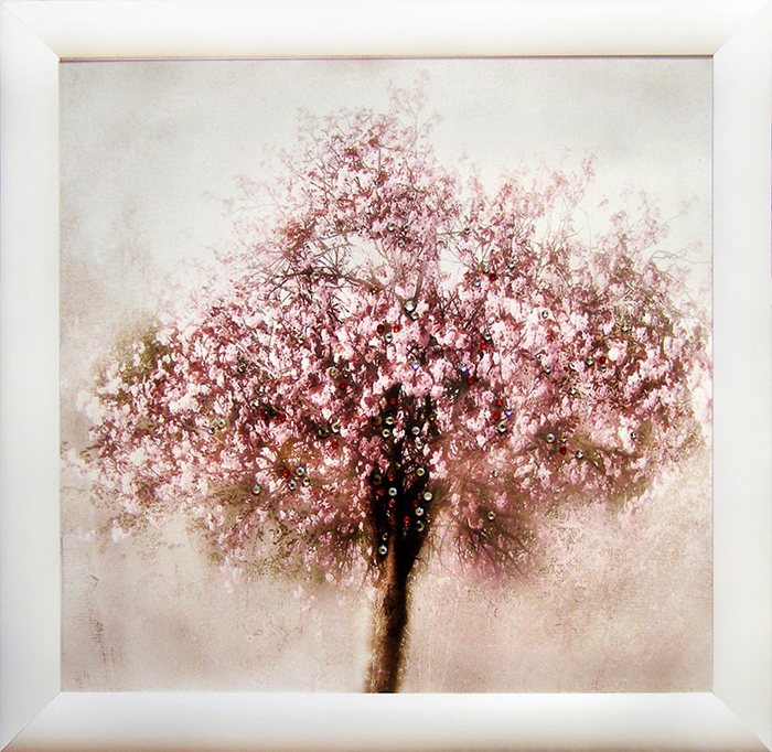 фото Картина Dekart "Дерево 2", со стразами, 44,5 х 44,5 х 2 см