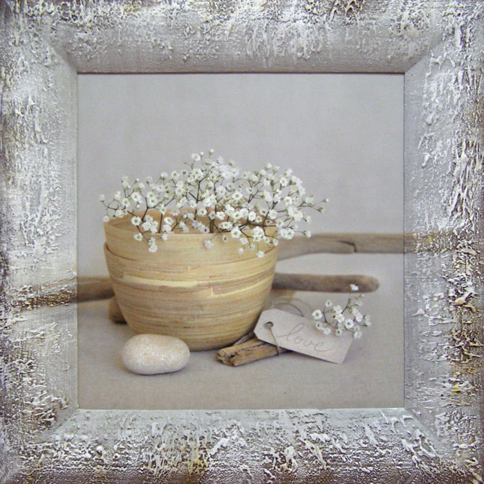 фото Картина Dekart "Горшочки с цветами 1", 41,5 х 41,5 х 3,5 см