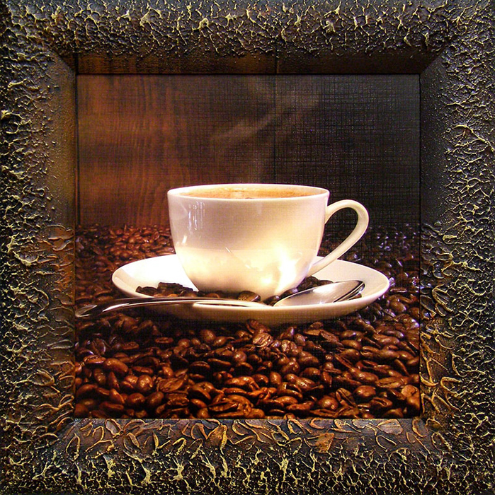 фото Картина Dekart "Чашка кофе", 41,5 х 41,5 х 3,5 см