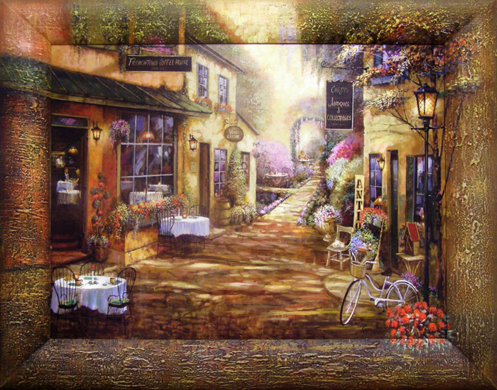 фото Картина Dekart "Цветочная улица", 61,5 х 51,5 х 4 см