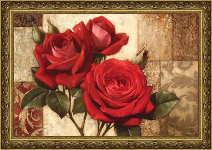 фото Картина Dekart "Красные розы 1", 8Л0922, 71,5 х 101,5 х 3,5 см