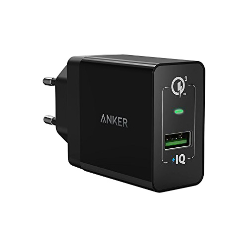 фото Anker PowerPort QC 3.0 сетевое зарядное устройство + кабель microUSB