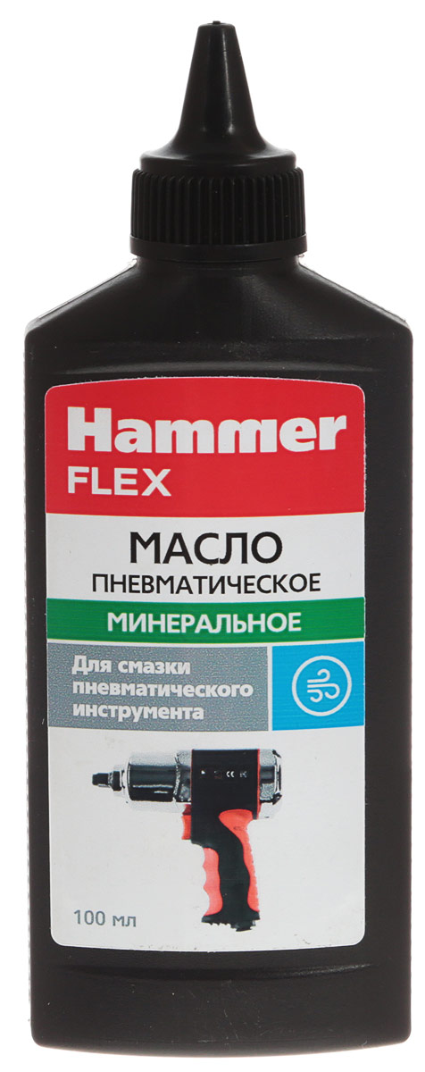 фото Масло лубрикаторное Hammerflex "501-019", для пневматического инструмента, 100 мл