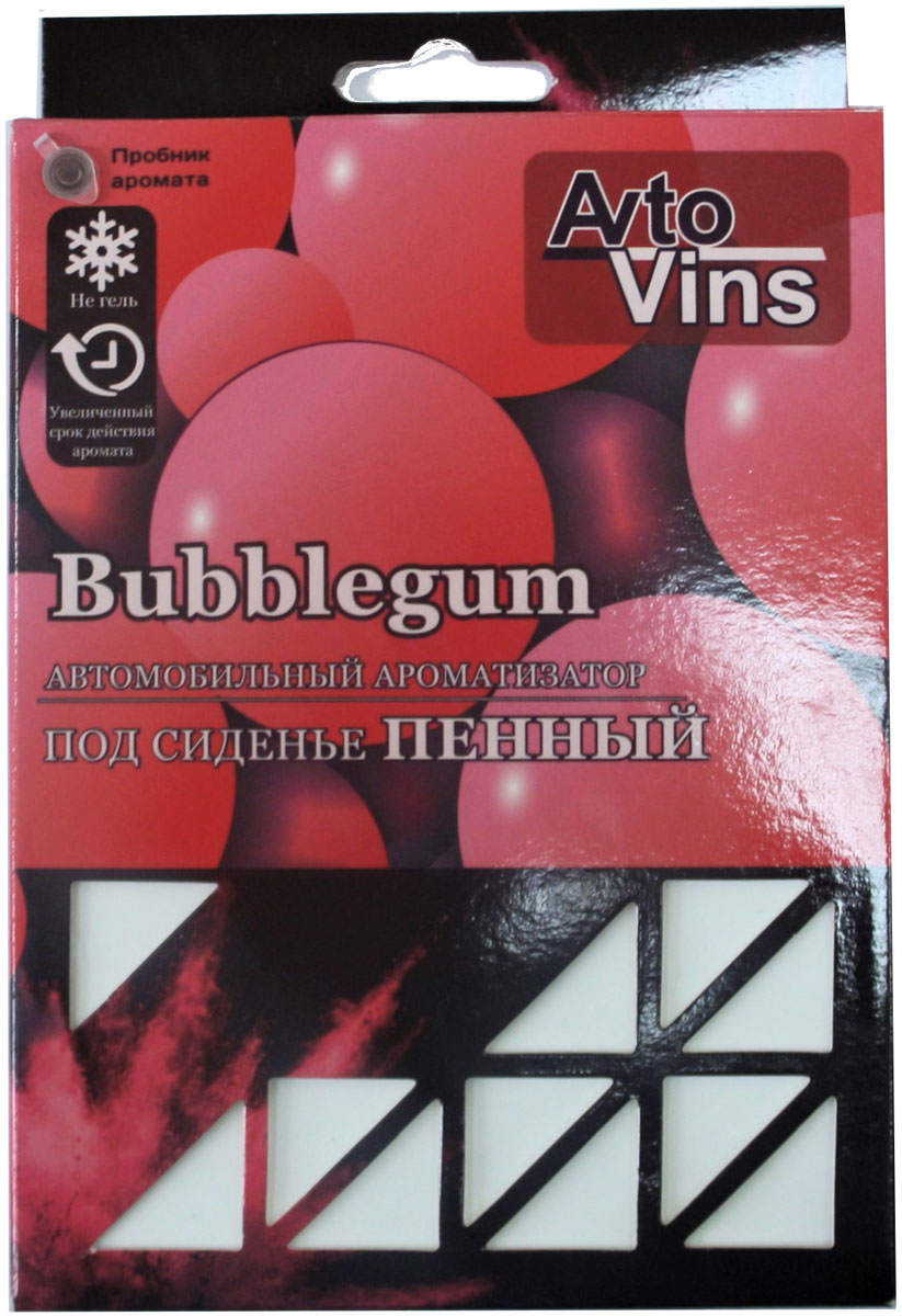 фото Ароматизатор пенный "AvtoVins", под сиденье, bubblegum, 200 г