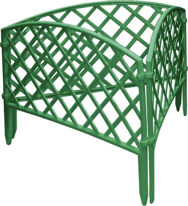 фото Забор декоративный Palisad "Сетка", цвет: зеленый, 24 см х 3,2 м