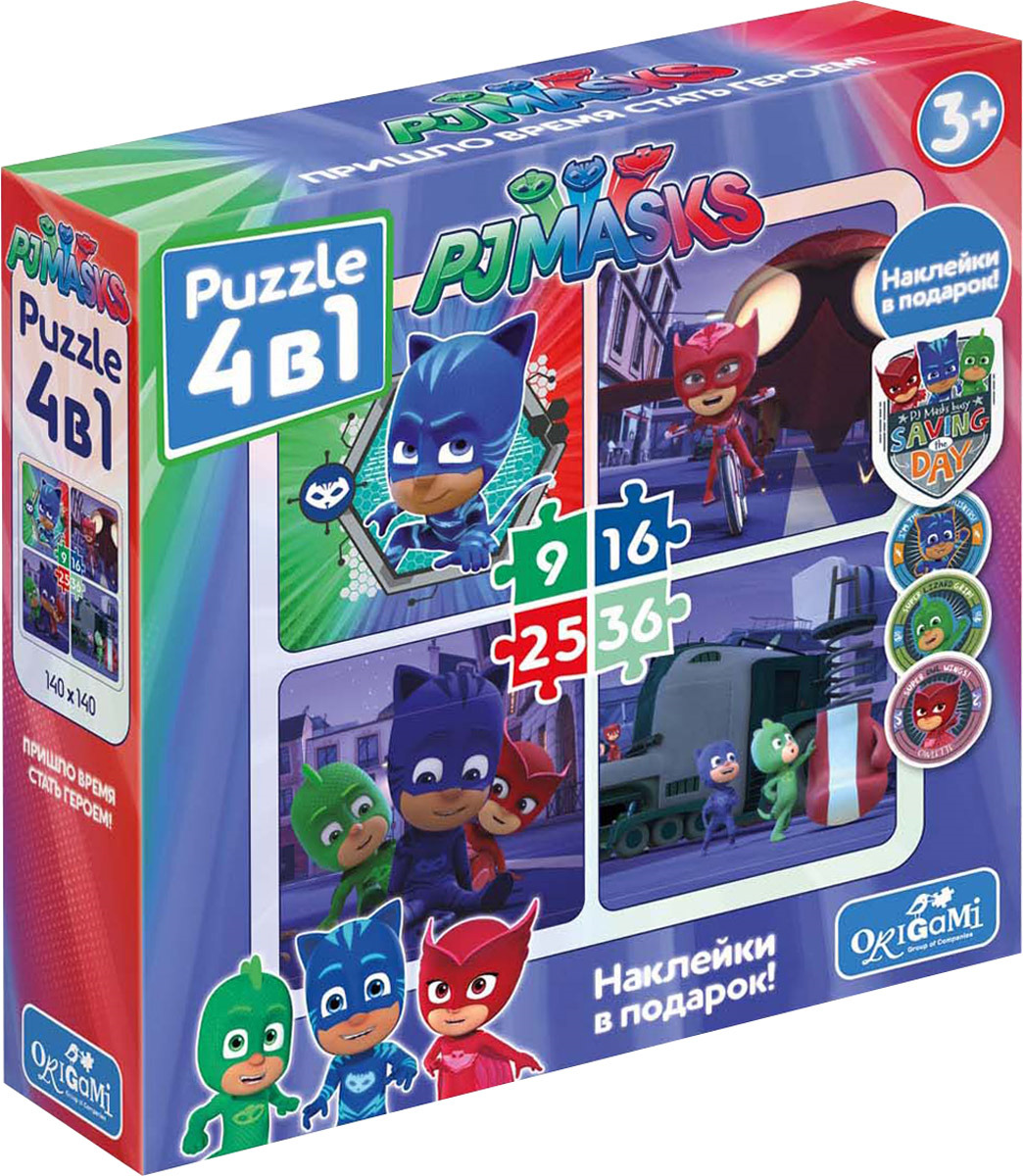 фото PJ Masks Пазл для малышей Команда Кэтбой 04065 Pj masks / герои в масках