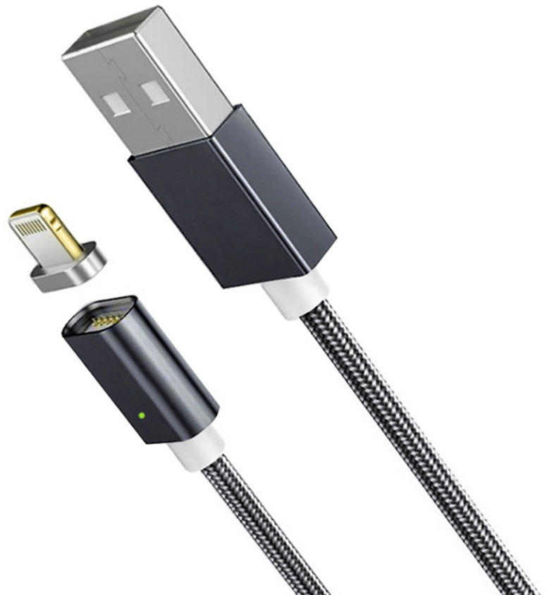 фото Pro Legend PL1150, Black магнитный кабель USB-Lightning (1 м)