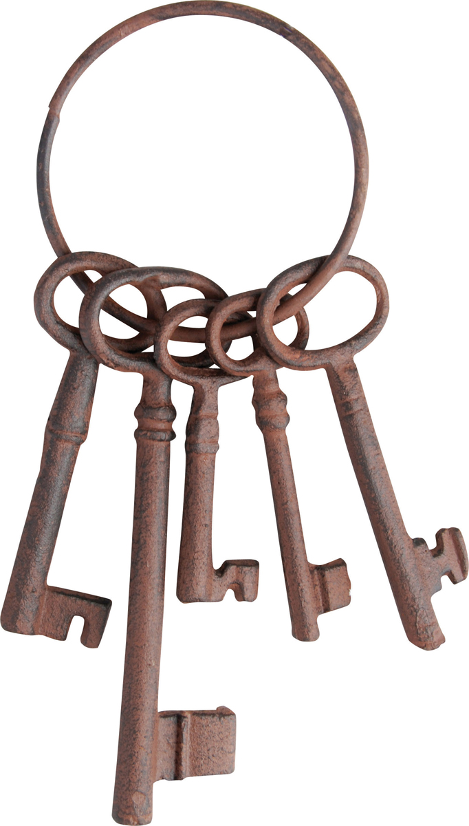 Подвесное украшение Esschert Design "Декоративные ключи", 8,9 х 4,3 х 23 см. DB53