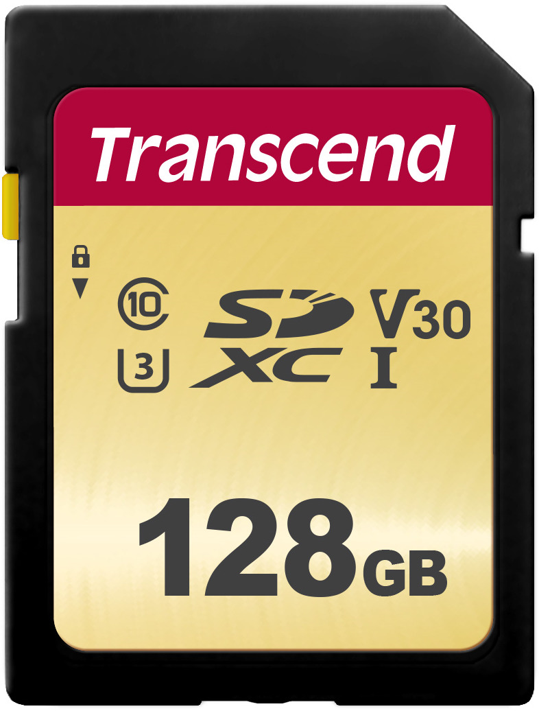 фото Transcend SDXC 500S UHS-I Class U3 128 GB карта памяти