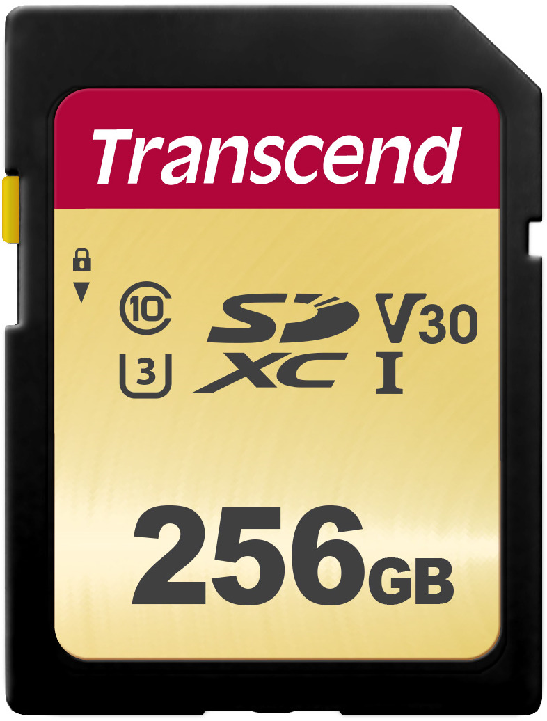 фото Transcend SDXC 500S UHS-I Class U3 256 GB карта памяти