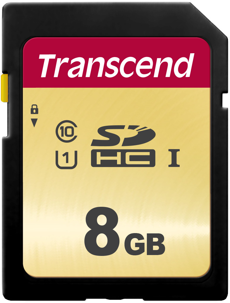 фото Transcend SDHC 500S UHS-I Class U1 8 GB карта памяти