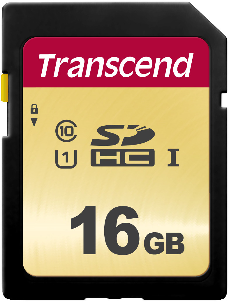 фото Transcend SDHC 500S UHS-I Class U1 16 GB карта памяти