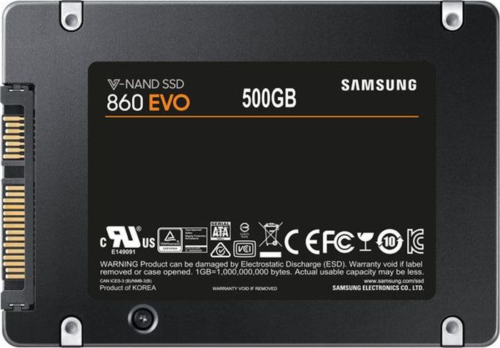 фото SSD диск Samsung 860 EVO SATA III 500Gb (MZ-76E500BW)