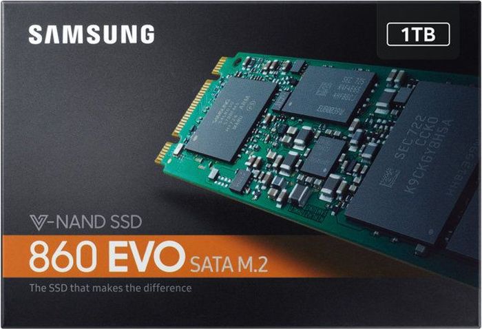 фото SSD диск Samsung 860 EVO SATA III 1Tb (MZ-N6E1T0BW)