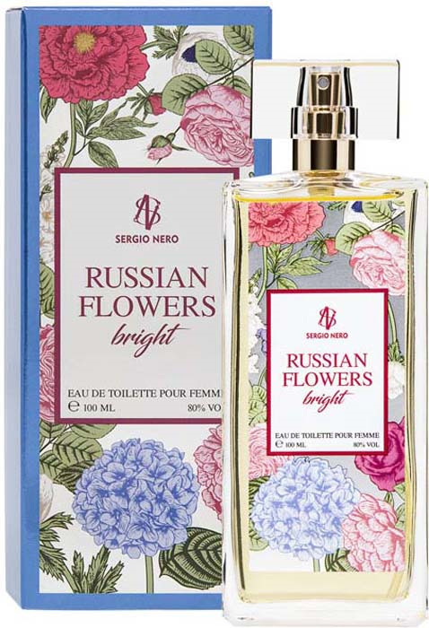 Туалетная вода Sergio Nero Russian Flowers Bright, женская, 100 мл