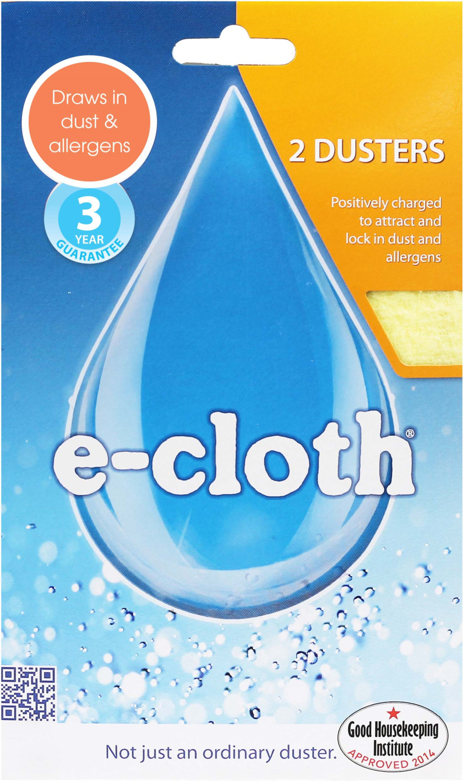 фото Салфетки для уборки пыли E-cloth, 32 х 32 х см, 2 шт