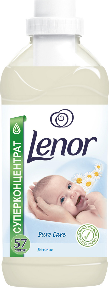 фото Кондиционер для белья "Lenor" для чувствительной и детской кожи, концентрированный, 2 л