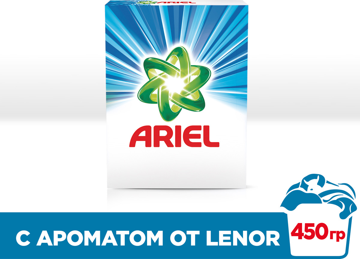 фото Стиральный порошок Ariel "Lenor fresh. Чистота Deluxe", автомат, 450 г