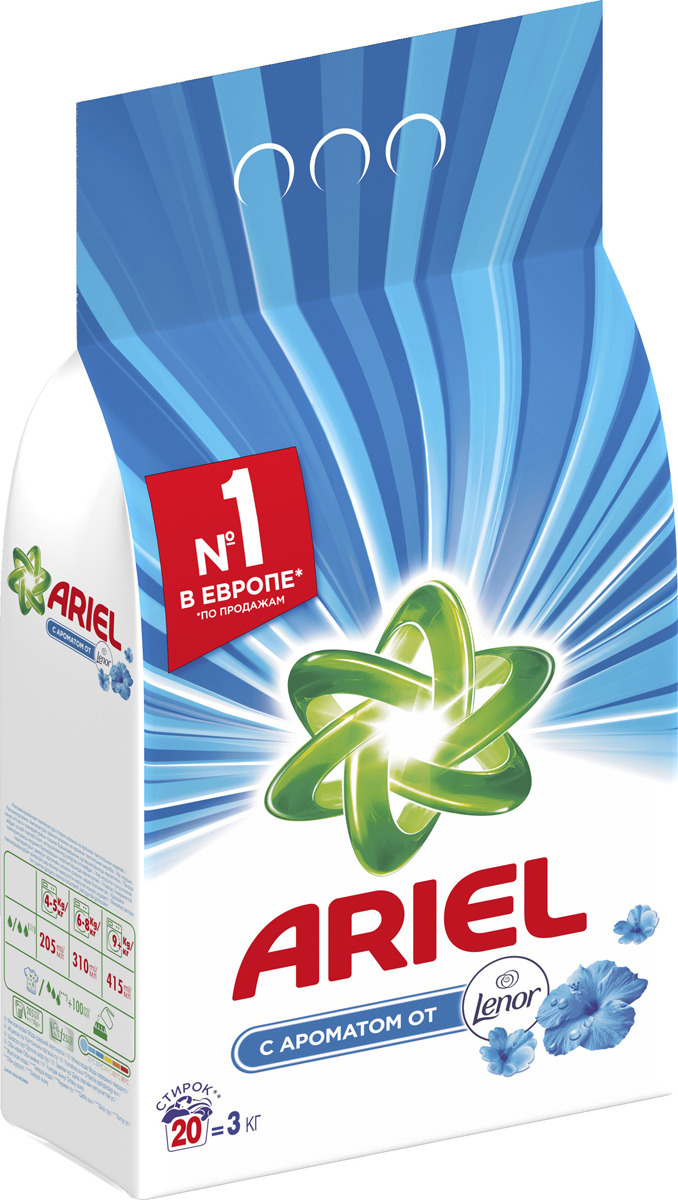 фото Стиральный порошок Ariel "Lenor Touch of Fresh", автомат, 3 кг