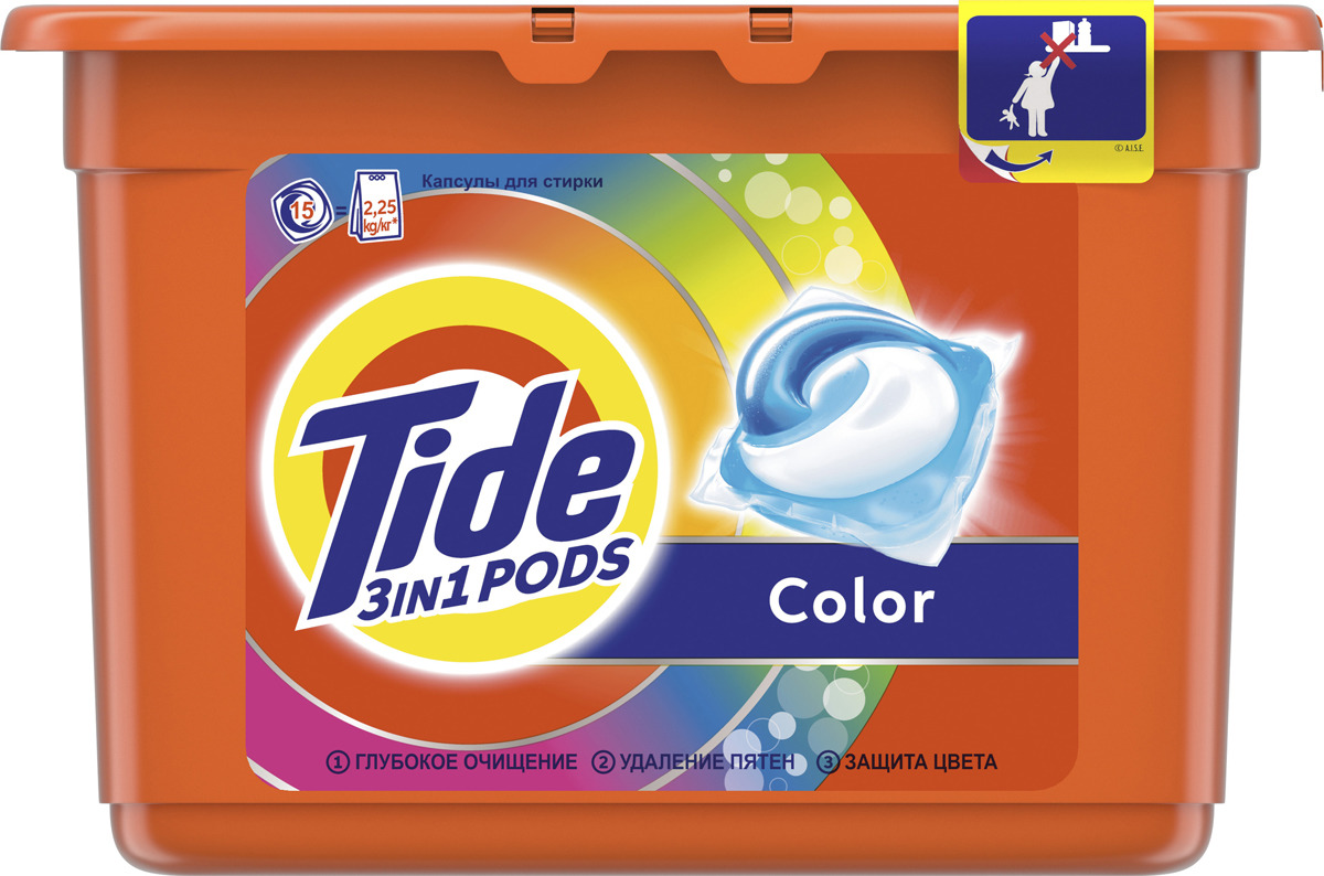 фото Капсулы для стирки Tide "Color", 15 шт