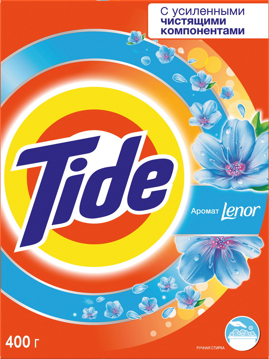 фото Стиральный порошок Tide "Absolute Lenor touch", ручная стирка, 400 г