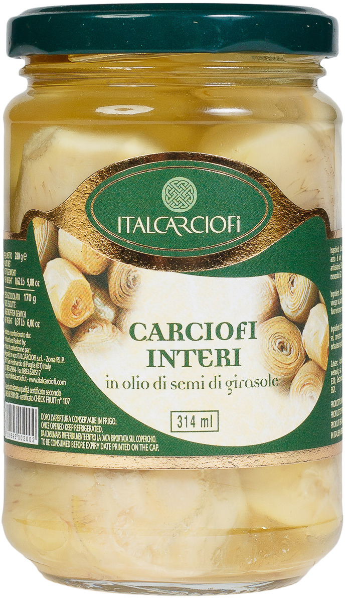 фото Артишоки целые в масле ItalCarciofi, 280 г