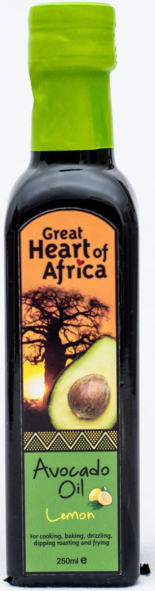 фото Масло авокадо со вкусом лимона Great Hearts of Africa, 250 мл Great heart of africa